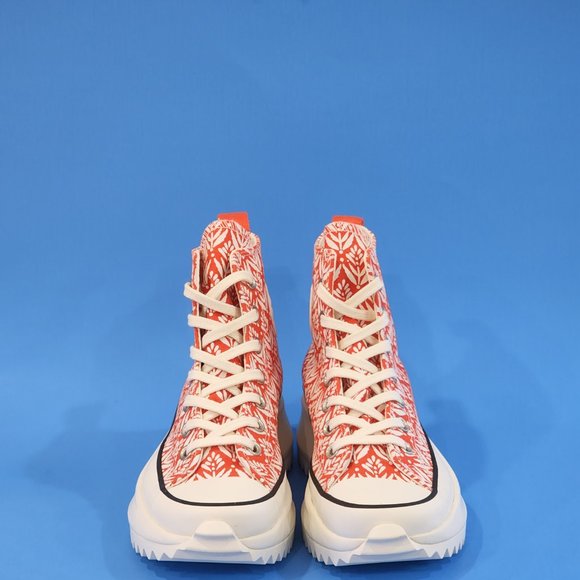 Converse Run Star Hike High 'Bright Poppy' Unisex Platform Sneakers 171922C NWT - Picture 6 of 6